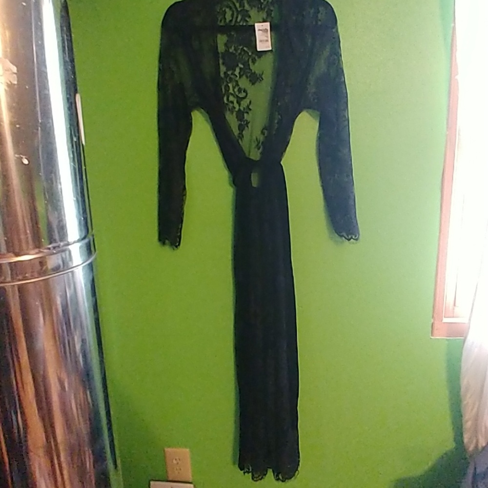 Black Lace Robe